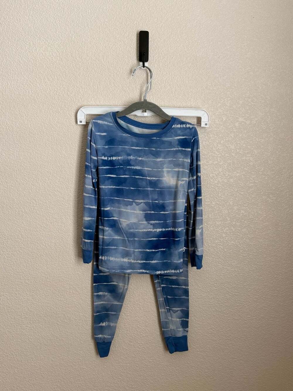 Little Sleepies Blue Tie-Dye Long Sleeve Pajama Set, 4T